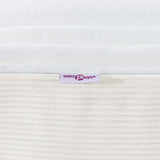 Materasso da Letto con materasso Crema 120 x 200 cm Tessuto