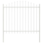 Recinzione per Giardino Bianco 170 x 150 cm