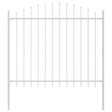 Recinzione per Giardino Bianco 170 x 150 cm