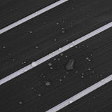 Pavimento per Barca grigio scuro e bianco 240 x 90 cm