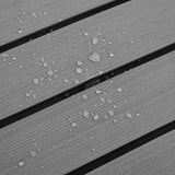 Pavimento per Barca grigio chiaro e nero 240 x 60 cm