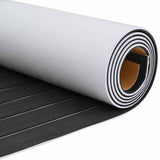 Pavimento per Barca grigio scuro e bianco 240 x 60 cm