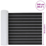 Pavimento per Barca grigio scuro e bianco 240 x 60 cm