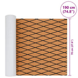 Pavimento per Barca Marrone e nero 190 x 70 cm Schiuma EVA