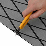 Pavimento per Barca grigio chiaro e nero 190 x 70 cm