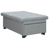 Divano Letto Estraibile Grigio chiaro 194 x 50 x 82 cm Tessuto