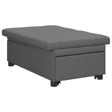 Divano Letto Estraibile Grigio scuro 194 x 50 x 82 cm Tessuto