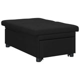 Divano Letto Estraibile Nero 194 x 50 x 82 cm Tessuto