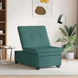 Divano letto Verde scuro 194 x 67 x 37 cm Tessuto