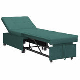 Divano letto Verde scuro 194 x 67 x 37 cm Tessuto