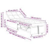 Divano Letto Estraibile Talpa 194 x 50 x 82 cm Tessuto