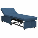 Divano Letto Estraibile Blu 194 x 50 x 82 cm Tessuto