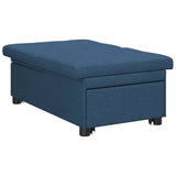 Divano Letto Estraibile Blu 194 x 50 x 82 cm Tessuto