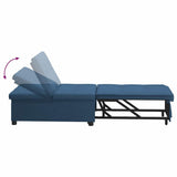 Divano Letto Estraibile Blu 194 x 50 x 82 cm Tessuto