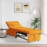 Divano Letto Estraibile Giallo Scuro 194 x 50 x 82 cm Tessuto