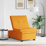 Divano Letto Estraibile Giallo Scuro 194 x 50 x 82 cm Tessuto