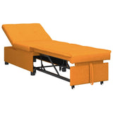 Divano Letto Estraibile Giallo Scuro 194 x 50 x 82 cm Tessuto