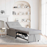 Divano Letto Estraibile Grigio 194 x 50 x 82 cm Tessuto