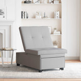 Divano Letto Estraibile Grigio 194 x 50 x 82 cm Tessuto