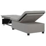 Divano Letto Estraibile Grigio 194 x 50 x 82 cm Tessuto