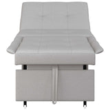 Divano Letto Estraibile Grigio 194 x 50 x 82 cm Tessuto