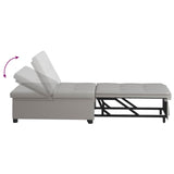 Divano Letto Estraibile Grigio 194 x 50 x 82 cm Tessuto