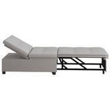 Divano Letto Estraibile Grigio 194 x 50 x 82 cm Tessuto