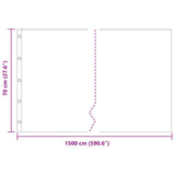 Barriera antiradice Nero 0,7 x 15 m Polietilene