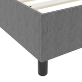 Struttura letto piattaforma Grigio chiaro 90 x 190 cm Tessuto
