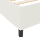 Struttura letto piattaforma Crema 200 x 200 cm Tessuto in Cords