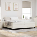 Struttura letto piattaforma Crema 200 x 200 cm Tessuto in Cords