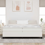 Struttura letto piattaforma Crema 200 x 200 cm Tessuto in Cords