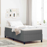 Letto a molle Grigio chiaro e bianco 80 x 200 cm