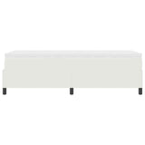 Letto a molle Crema e Bianco 80 x 200 cm Tessuto in Cords