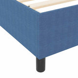 Letto a molle Blu e Bianco 80 x 200 cm Tessuto in Cords