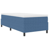 Letto a molle Blu e Bianco 80 x 200 cm Tessuto in Cords
