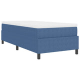 Letto a molle Blu e Bianco 80 x 200 cm Tessuto in Cords