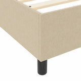 Letto a molle Grigio chiaro e bianco 80 x 200 cm