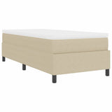 Letto a molle Grigio chiaro e bianco 80 x 200 cm