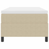 Letto a molle Grigio chiaro e bianco 80 x 200 cm