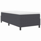 Letto a molle Grigio Scuro e Bianco 90 x 200 cm