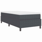 Letto a molle Grigio Scuro e Bianco 90 x 200 cm