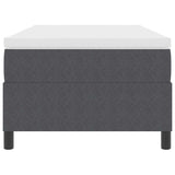 Letto a molle Grigio Scuro e Bianco 90 x 200 cm