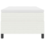 Letto a molle Crema e Bianco 90 x 200 cm Tessuto in Cords