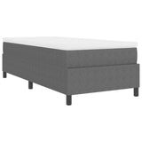 Letto a molle Grigio chiaro e bianco 100 x 200 cm