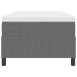 Letto a molle Grigio chiaro e bianco 100 x 200 cm