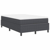 Letto a molle Grigio Scuro e Bianco 120 x 190 cm