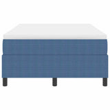 Letto a molle Blu e Bianco 120 x 190 cm Tessuto in Cords
