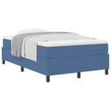 Letto a molle Blu e Bianco 120 x 190 cm Tessuto in Cords