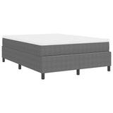 Letto a molle Grigio chiaro e bianco 140 x 190 cm